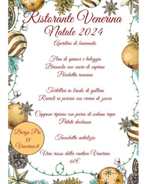 Acconto Menù di Natale 2024